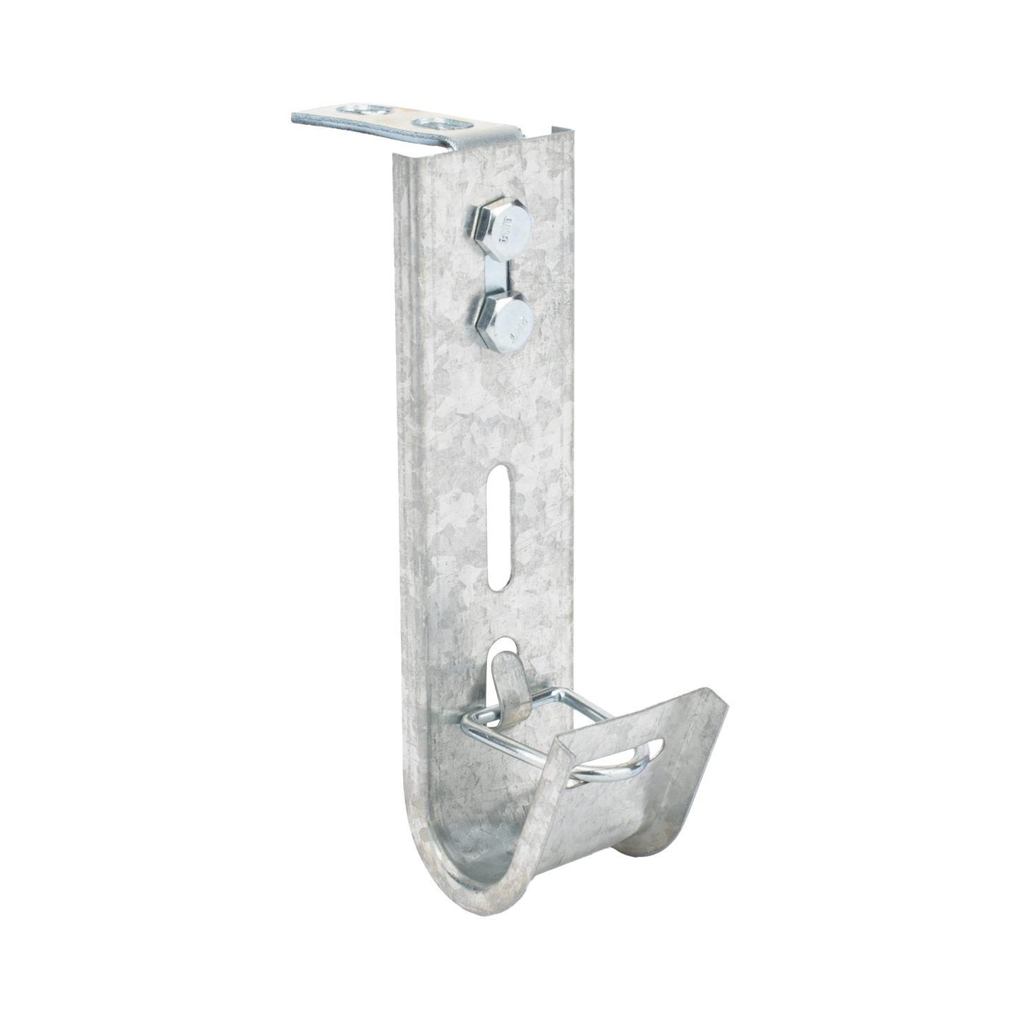Soporte (Gancho) tipo J-Hook, hasta 7 cables Cat6, ideal para soportar cableado en los espacios de manipulación al aire, Para instalación en interior
