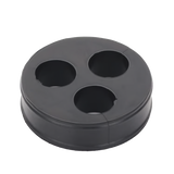 Inserto de Caucho de 4" Con Tres Orificios para Cable de 7/8 in