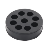 Inserto de Caucho de 4" Con Nueve Orificios para Cable de 1/2 in