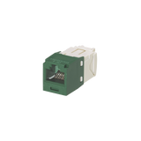 Conector Jack RJ45 Estilo TG, Mini-Com, Categoría 6, de 8 posiciones y 8 cables, Color Verde