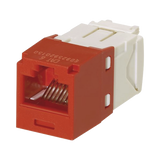 Conector Jack RJ45 Estilo TG, Mini-Com, Categoría 6, de 8 posiciones y 8 cables, Color Rojo