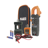 Kit de Amperímetro de Gancho (400A CA) con Probador de Fase y Divisor (para medir corriente sin cortar el cable).