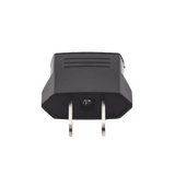 Adaptador de enchufe europea a americano, Calidad PREMIUM @ 6 A ; 110 - 250 Vca