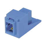 Módulo Acoplador SC Simplex, para Fibra Óptica Monomodo OS1/OS2, Tipo Mini-Com, Color Azul