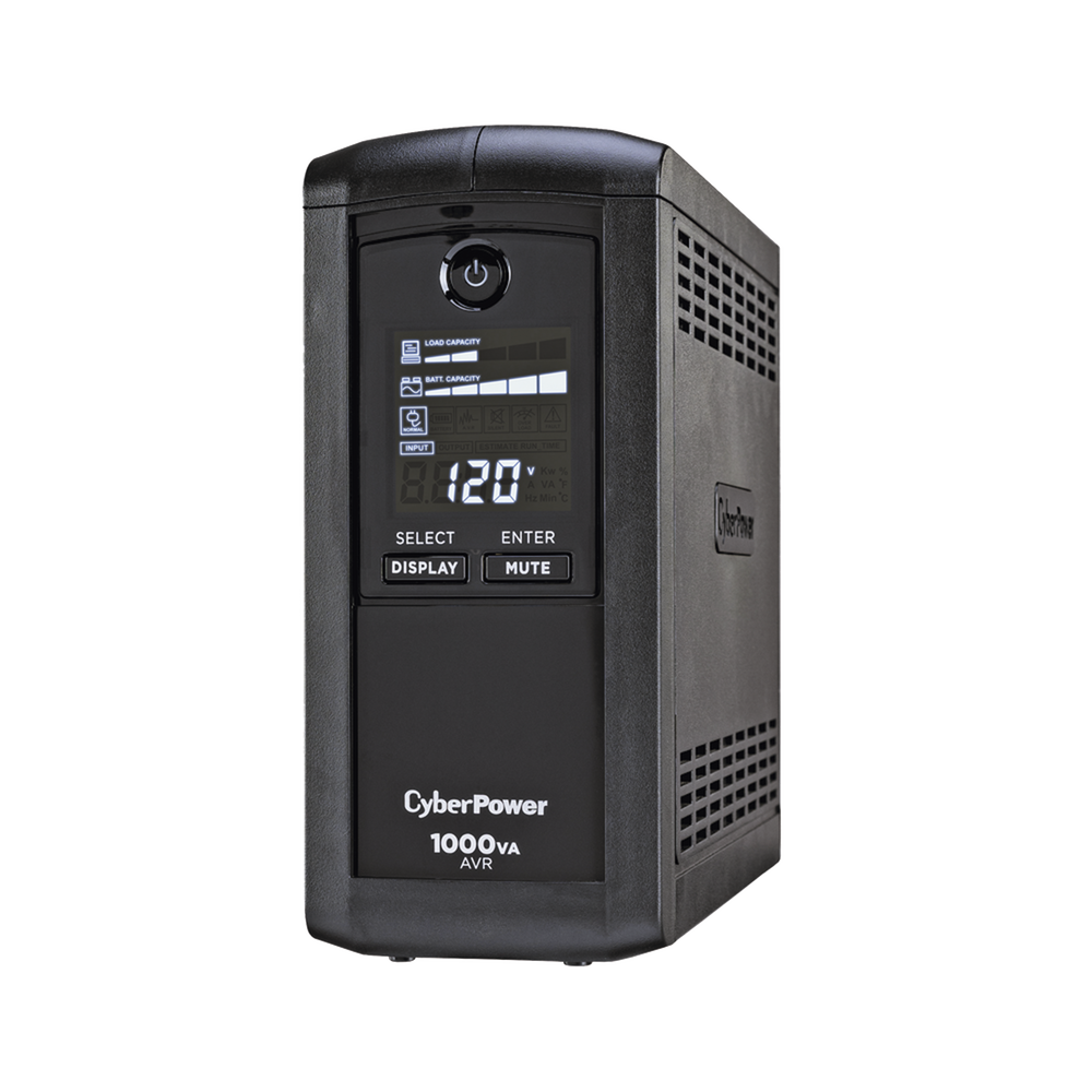 UPS de 1000 VA/600 W, Topología Línea Interactiva, Entrada 120 Vca NEMA 5-15P, Tipo Mini Torre, Con 9 Tomas NEMA 5-15R