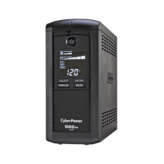 UPS de 1000 VA/600 W, Topología Línea Interactiva, Entrada 120 Vca NEMA 5-15P, Tipo Mini Torre, Con 9 Tomas NEMA 5-15R