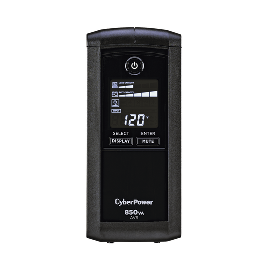 UPS de 850 VA/510 W, Topología Línea Interactiva, Entrada 120 Vca NEMA 5-15P, Tipo Mini Torre, Con 9 Tomas NEMA 5-15R