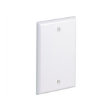Placa de Pared Ciega Universal, Material ABS, Color Blanco Mate