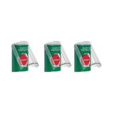 Paquete de 3 Botones con 3 Diferentes Métodos de Activación y 3 Mensajes Diferentes, Color Verde