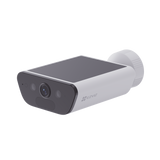 Camara de Bateria con Panel Solar Integrado / 4K Resolucion / WI-FI 6 / Vision Nocturna / Detección Humana y de Vehiculos / Batería de 10400 MAH / IP65