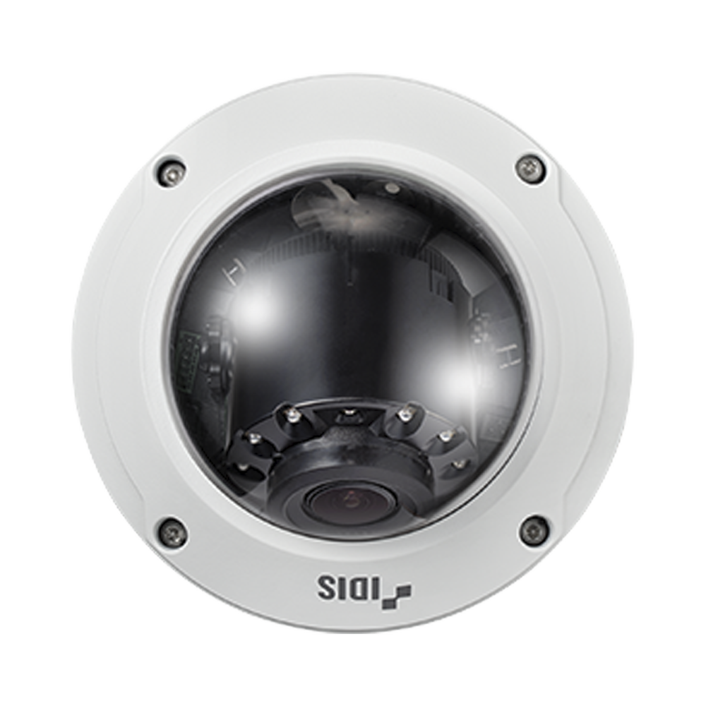 5MP IR DOME CAMERA /MOTORIZED LENS 2.7 - 13.5MM /  IDIS DEEP-LEARNING ANALYTICS (IDLA)