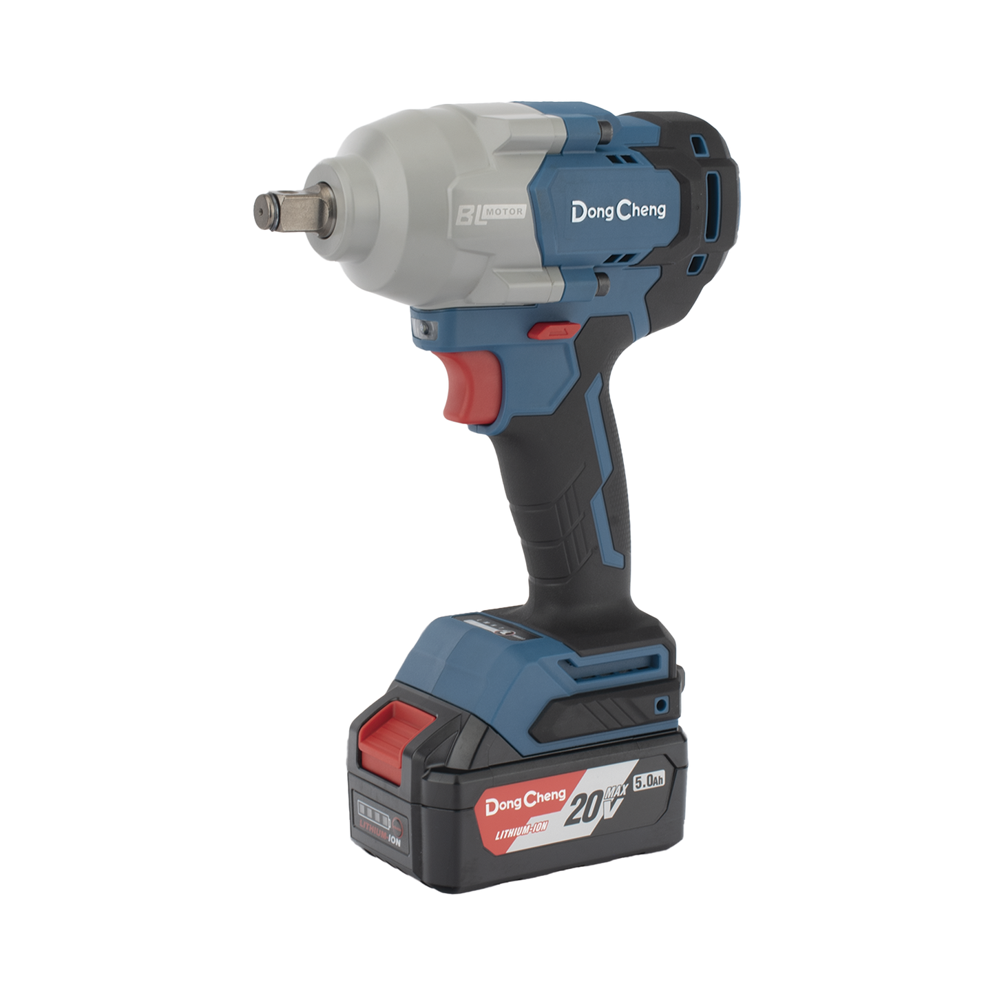 Llave de Impacto Inalámbrica de 20 V, incluye 2 Baterías de 5.0 AH, Cargador y Estuche plástico.
