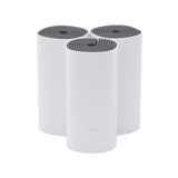 Kit de Router inalámbrico mesh Deco E4 para Hogar / Doble banda AC 1200  / 2 puertos 10/100 Mbps / Compatible con amazon alexa.