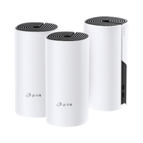 KIT 3 Routers Inalámbricos MESH Interior para Hogar / Doble Banda Wi-Fi 5 AC1200 Mbps / 2 Puerto Gigabit WAN/LAN / 2 Antenas Internas / Administración Mediante la App Deco (iOS, Android)