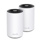 Kit 2 Routers Inalámbricos MESH Interior para Hogar / Doble Banda Wi-Fi 6E AX5400 Mbps / 3 Puerto Gigabit WAN/LAN / 4 Antenas Internas / Administración Mediante la App Deco (iOS, Android) / Protección HomeShield