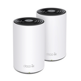 Kit 2 Routers Inalámbricos MESH Interior para Hogar / Doble Banda Wi-Fi 6E AX5400 Mbps / 3 Puerto Gigabit WAN/LAN / 4 Antenas Internas / Administración Mediante la App Deco (iOS, Android) / Protección HomeShield