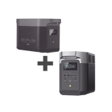 Kit de Estación de Energía Portátil 2048Wh + Batería Externa 2048Wh (4096Wh Totales)