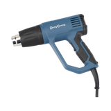 Pistola de Calor de 1600W, con 3 niveles de Temperatura variable, Incluye 2 Boquillas