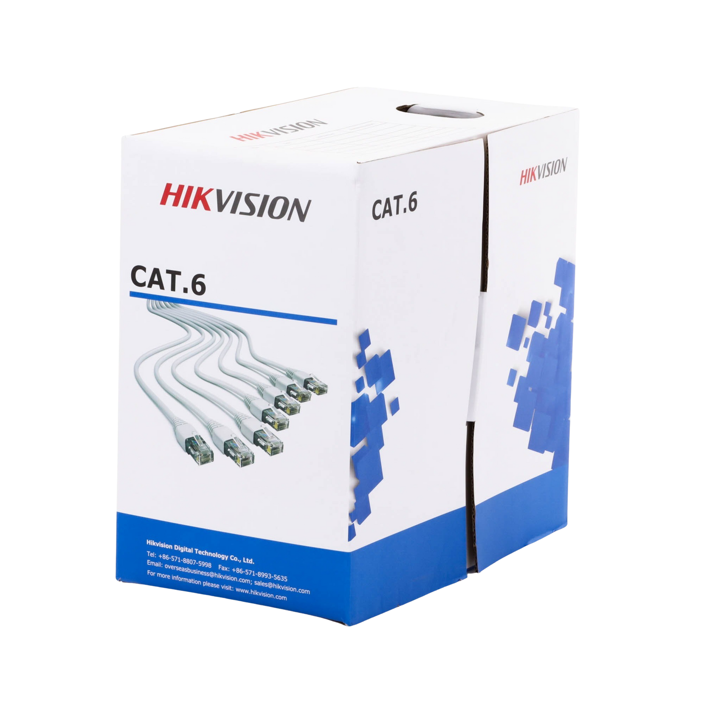 Bobina de Cable de 305 m (1000 ft) Cat 6 / 100% Cobre / Color Blanco / Uso en Interior / PVC