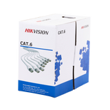 Bobina de Cable de 305 m (1000 ft) Cat 6 / 100% Cobre / Color Blanco / Uso en Interior / PVC