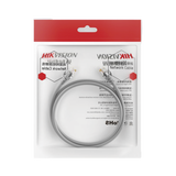 Cable de Parcheo (Patch Cord) / UTP / Cat. 6 (24 AWG) / 10 Metros / Color Gris / Ideal para PoE+ / Interior