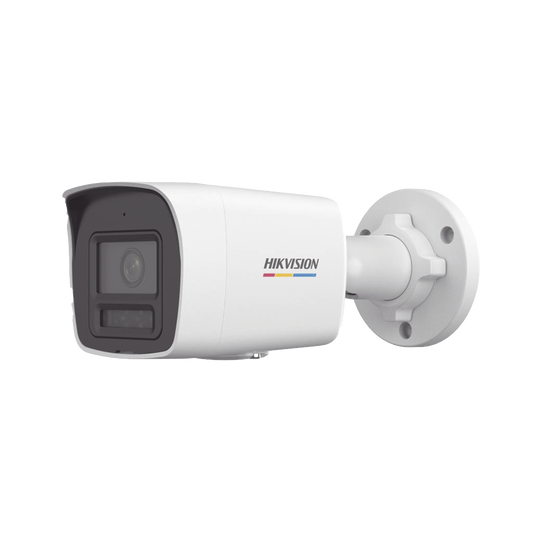 [Dual Light + ColorVu] Bala IP 4 Megapixel / Lente 2.8 mm / 30 mts IR + 30 mts Luz Blanca / Micrófono Integrado / ACUSENSE Lite / Exterior IP67 / dWDR / PoE / Micro SD