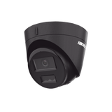 [Dual Light] Turret IP 4 Megapixel / Color Negro /  Lente 2.8 mm / 30 mts IR + 30 mts Luz Blanca / Micrófono Integrado / ACUSENSE Lite / Exterior IP67 / H.265 / PoE / ONVIF / Micro SD