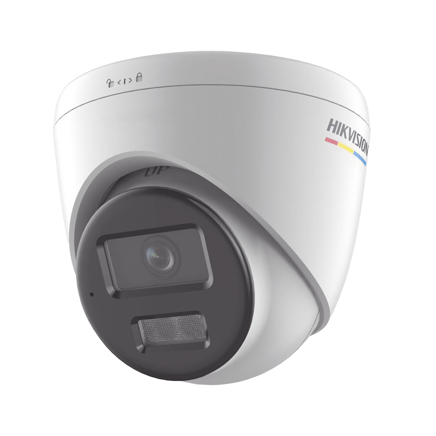 [Dual Light + ColorVu] Turret IP 4 Megapixel / Lente 2.8 mm / 30 mts IR + 30 mts Luz Blanca / Micrófono Integrado / ACUSENSE Lite / Exterior IP67 / WDR 120 dB / PoE / Micro SD