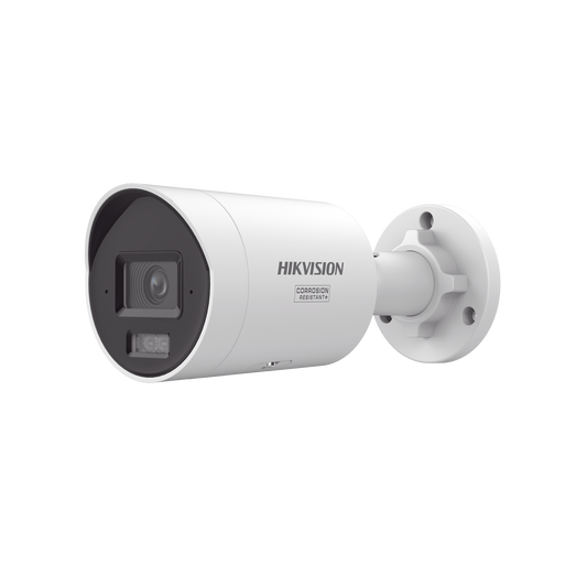 [Dual Light + ColorVu 3.0 + HikAI] Bala IP 6 Megapixel / Lente 2.8 mm / 40 mts IR + Luz Blanca / 2 Microfonos Integrados / Exterior IP67 / Estrobo Azul y Rojo /  WDR 130 dB / ACUSENSE 3.0 / Metal / NEMA 4X / ACUSEARCH