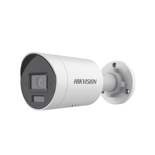 [Dual Light + 2 Micrófonos Integrados] Bala IP 8 Megapixel (4K) / Lente 2.8 mm / 40 mts Luz Blanca + 40 mts IR / ACUSENSE / Exterior IP67 / WDR 120 dB / PoE  / Micro SD / Metal / ACUSEARCH