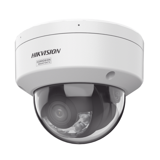 [Dual Light + ColorVu 3.0 + HikAI] Domo IP 8 Megapixel / Lente 2.8 mm / 30 mts IR + Luz Blanca / 2 Microfonos Integrados / Exterior IP67 / WDR 130 dB / ACUSENSE 3.0 / Metal / NEMA 4X / ACUSEARCH