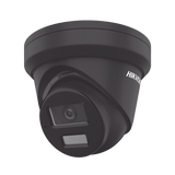 [Dual Light + 2 Micrófonos de Doble Matriz] Turret IP 4 Megapixel / Color Negro / Lente 2.8 mm / 30 mts Luz Blanca + 30 mts IR / ACUSENSE / Exterior IP67 / WDR 120 dB / PoE / ONVIF / Micro SD / Metal / ACUSEARCH
