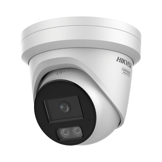 [Dual Light + ColorVu 3.0 + HikAI] Turret IP 8 Megapixel / Lente 2.8 mm / 30 mts IR + Luz Blanca / 2 Microfonos Integrados / Exterior IP67 / WDR 130 dB / ACUSENSE 3.0 / Metal / NEMA 4X / ACUSEARCH
