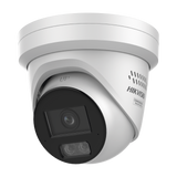 [Dual Light + ColorVu 3.0 + HikAI] Turret IP 8 Megapixel / Lente 2.8 mm / 30 mts IR + Luz Blanca / 2 Microfonos Integrados / Exterior IP67 / Estrobo Azul y Rojo / WDR 130 dB / ACUSENSE 3.0 / Metal / NEMA 4X / ACUSEARCH