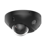 [Dual Light + 2 Micrófonos Integrados] Mini Domo IP 4 Megapixel / Color Negro / Lente 2.8 mm / 30 mts Luz Blanca + 30 mts IR / ACUSENSE / Exterior IP67 / IK08 /  WDR 120 dB / PoE / ONVIF / Alarmas I/O / Micro SD / ACUSEARCH