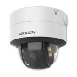 Domo IP 4 Megapixel  Lente 2.8 a 12 mm / Imagen a Color 24/7 (ColorVu) / 40 mts Luz Blanca / WDR 130 dB / Exterior IP67 / IK10 / Captura Facial / ACUSENSE / Micro SD / ACUSEARCH
