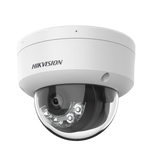 [Dual Light] Domo IP 4 Megapixel / Lente 2.8 mm / 30 mts IR + 30 mts Luz Blanca / Micrófono Integrado / Antivandálico IK08  / Exterior IP67 / H.265 / PoE / ONVIF / Micro SD