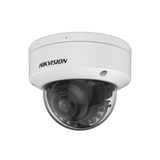 Domo IP 4 Megapixel / Lente Mot. 2.7 - 13.5 mm / Dual Light (40 mts IR + 40 mts Luz Blanca ) / SSD Integrado 1 TB / 2 Micrófonos Integrados / Alarmas I/O / IP67 / IK10 / WDR 130 dB / PoE + / AcuSense / DarkFighter S / Micro SD