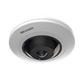 Mini Fisheye IP 5 Megapixel / Panorámica 180° - 360° / 8 mts IR / Interior / PoE / HEOP / ACUSENSE / Detección Facial / Microfono Integrado