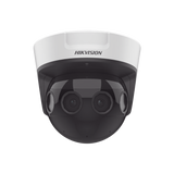 PanoVu Series / Vista Panorámica 180° / 32 Megapixel en Total / 4 Lentes 2.8 mm (4 Lentes 8 Megapixel) / 20 mts IR / Exterior IP67 / IK10 / 12 Vcc / PoE+ / Micro SD