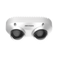 PanoVu Series / Lente Dual de 4 Megapixel / 2 Lentes Fijos de 2.8 mm / Recomendado para Pasillos o Esquinas / IP67 / IK10 / PoE / WDR 120 dB / 10 mts IR / Entrada y Salida de Audio y Alarma / MicroSD