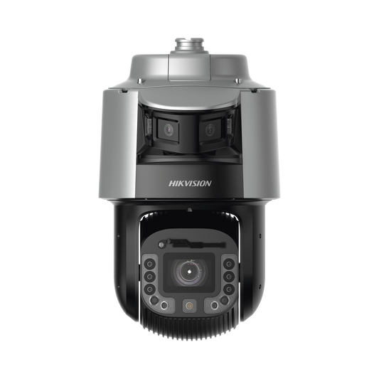 [TandemVu] Domo PTZ IP 4 Megapixel con Cámara Panoramica 180º de 6 Megapixel / 42X Zoom / 300 mts IR y 30 mts Luz Blanca / IP67 / IK10  / Autoseguimiento / Wiper / Deep learning / Entrada-Salida de Audio y Alarma / Ultra Baja Iluminació