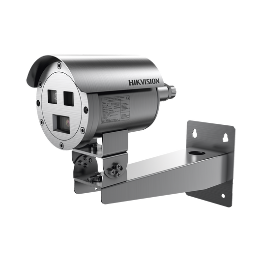 Bala IP Térmica Dual / Termico 9.7 mm (384 X 288) + Óptico 4 mm (4 MP) / Termométrica / Detección de Temperatura / IP68 / 30 mts IR / Antiexplosión / Anticorrosión
