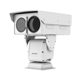PTZ IP Punta de Poste / Lente Térmico 36 - 190 mm (640 X 512) / Lente Óptico 56X Zoom  /Exterior IP66 / 48 Vcc