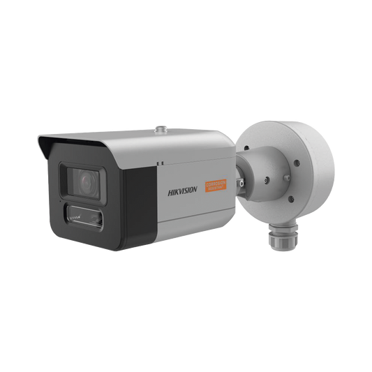 Bala IP 4 Megapixel / Lente Mot. 7 a 35 mm / Polimero Anticorrosivo (Ideal para Zonas Costeras o Alta Salinidad) / ColorVu / Dual Light (50 mts IR + 50 mts Luz Blanca) / WDR 130 dB / Exterior IP68 / IK10 / ONVIF