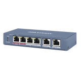 Switch PoE+ / No Administrable / 3 Puertos 10/100 Mbps 802.3 af/at (30 W) + 1 Puerto 10/100 Mbps Hi-PoE (60 W) / 2 Puertos 10/100 Mbps Uplink / Modo Extendido hasta 300 Metros / 60 W
