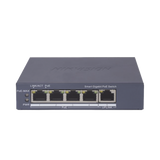 Switch Gigabit PoE+ / Administrable / 4 Puertos 1000 Mbps PoE+ / 1 Puerto 1000 Mbps Uplink / Configuración Nube Hik-PartnerPro / Modo Extendido hasta 300 Metros / 60 Watts