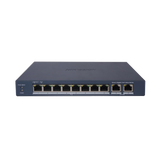 Switch Gigabit PoE+ / Administrable / 8 Puertos 1000 Mbps PoE+ / 2 Puertos 1000 Mbps de Uplink / Configuración Nube Hik-PartnerPro / Modo Extendido hasta 300 Metros / 60 W