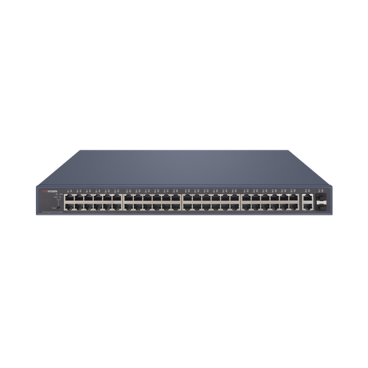 Switch PoE+ / Administrable / 48 Puertos 1000 Mbps PoE+ / 2 Puertos 1000 Mbps Uplink / 2 Puertos SFP / 470 Watts