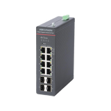 Switch Gigabit PoE+ / Industrial / Administrable / 4 Puertos Gigabit PoE+ (90 W) + 4 Puertos Gigabit PoE+(30 W) / 4 Puertos Gigabit SFP / 300 W Total / 48 a 57 VCD / Ideal para Proyectos / 300 Metros de Distancia